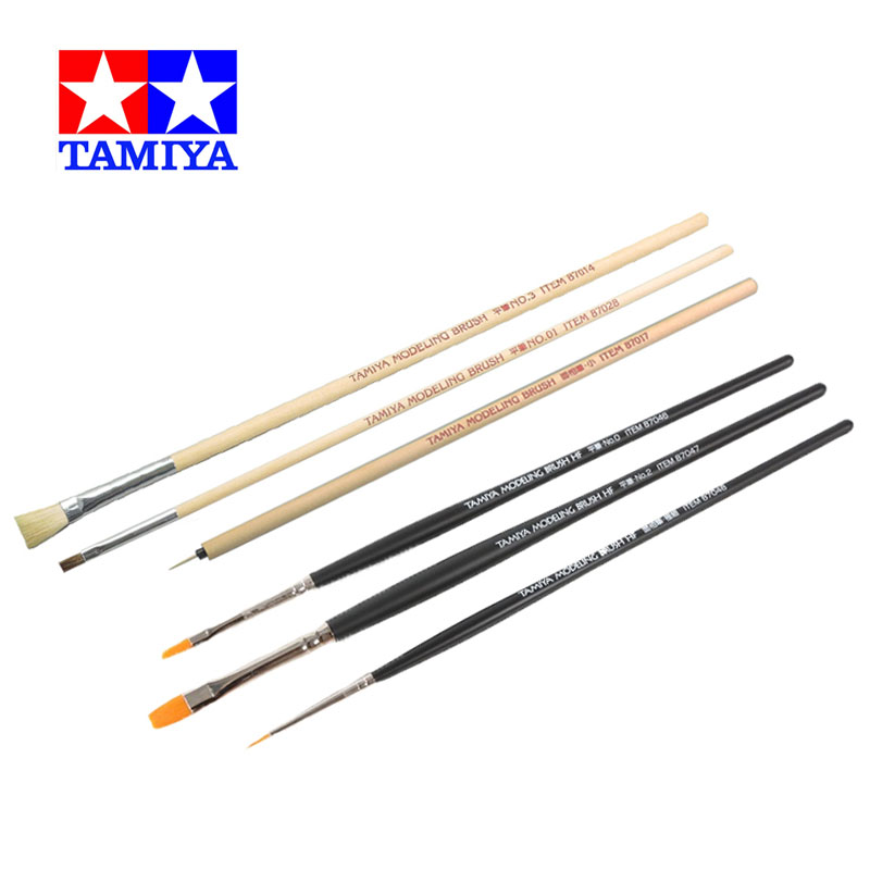 Tamiya Model Paint Set - TAMIYA 87066/87067 pincel de modelado HF