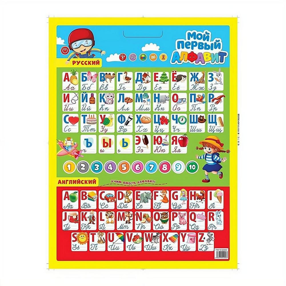 Kids Education Charts - Póster Educativo Interactivo Electrónico del Alfabeto