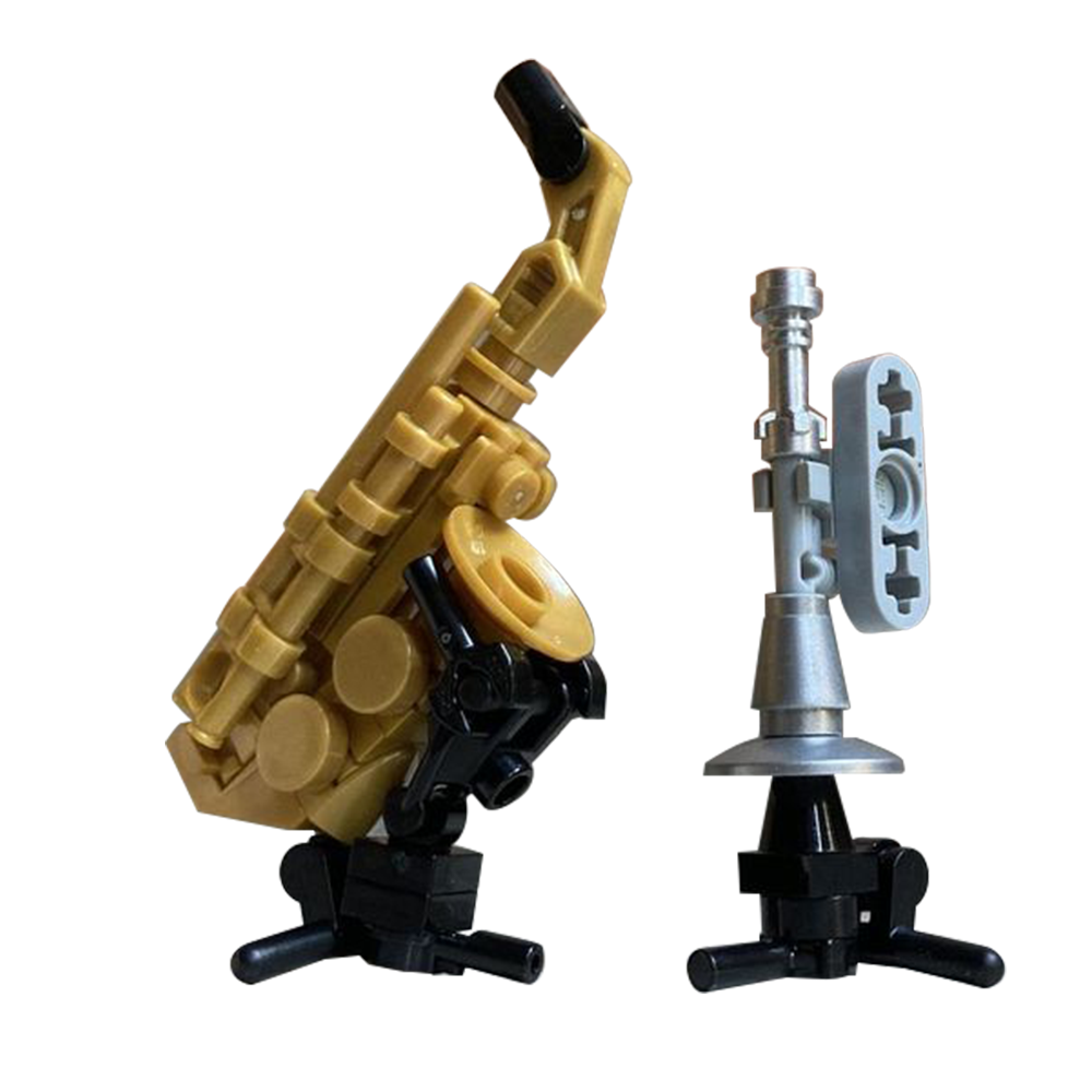 Kids Education Pdf - Gobricks-saxofón y trompeta para niños, juego