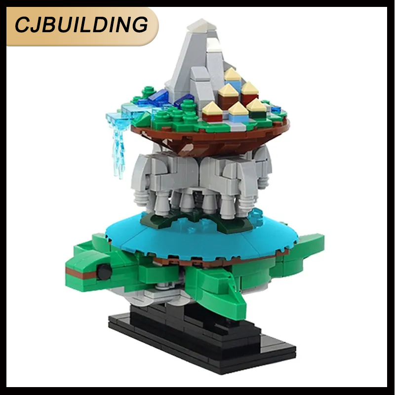 Kinetic Kids Education - Moc-escultura cinética giratoria de tortuga mundo