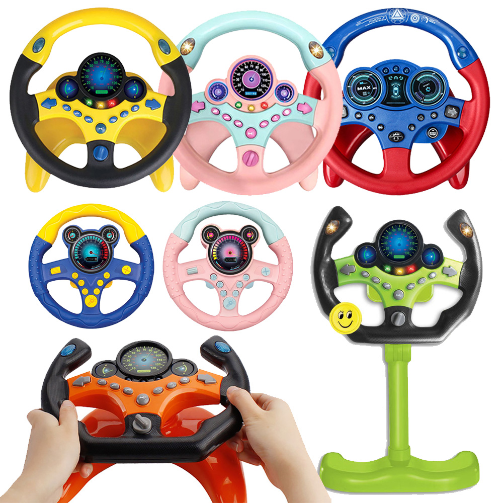 Kids Education Phone - Volante de simulación eléctrica para niños,