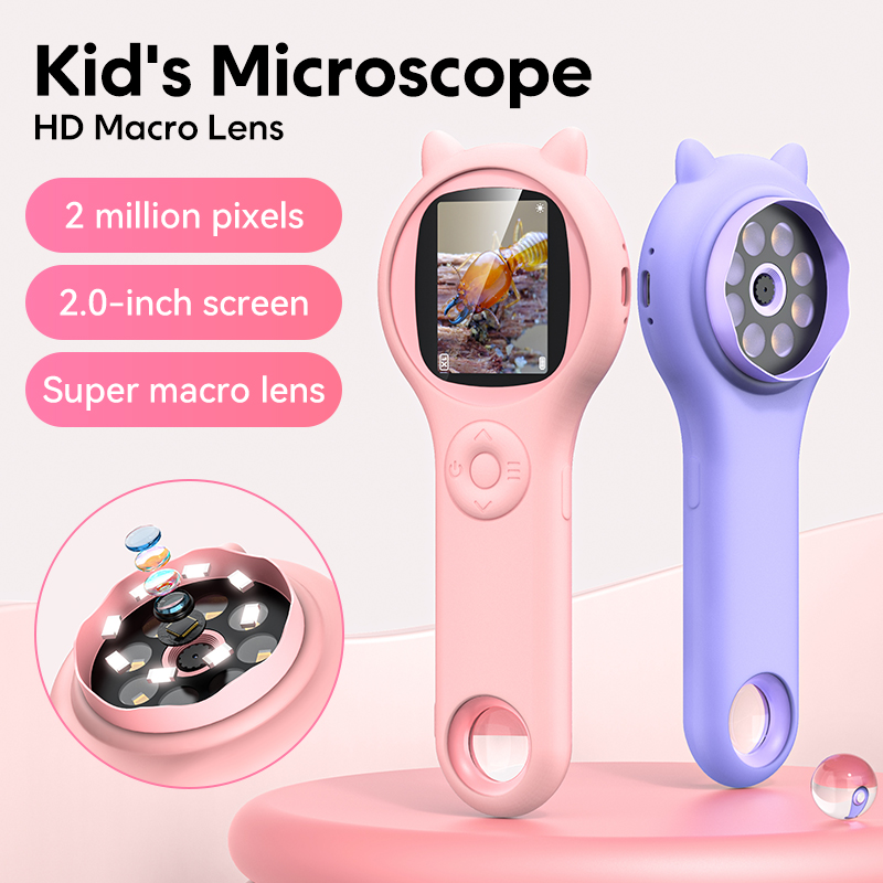 Kids Education Video - Mini microscopio óptico para niños con