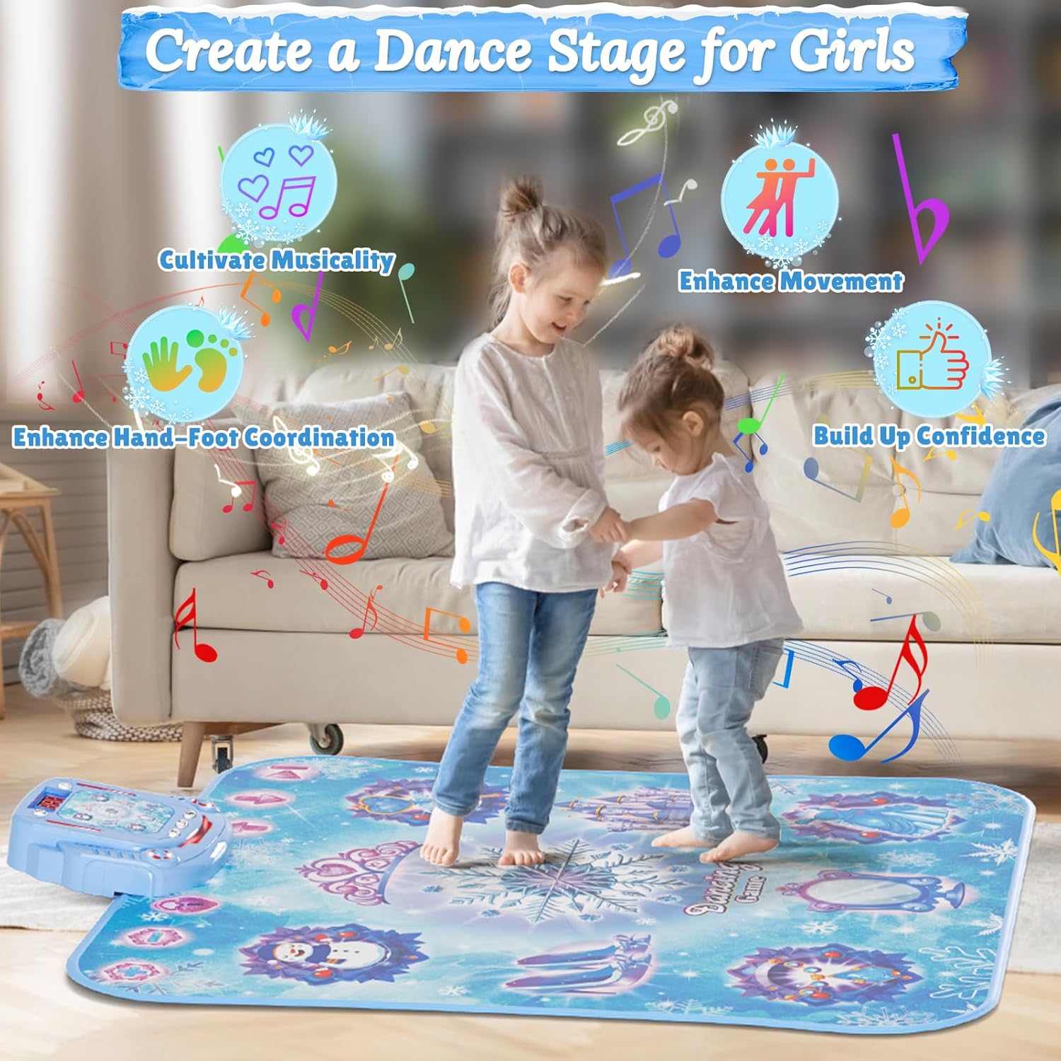 1 tapete de baile inalámbrico  - Kids Education Phone reseña y precio