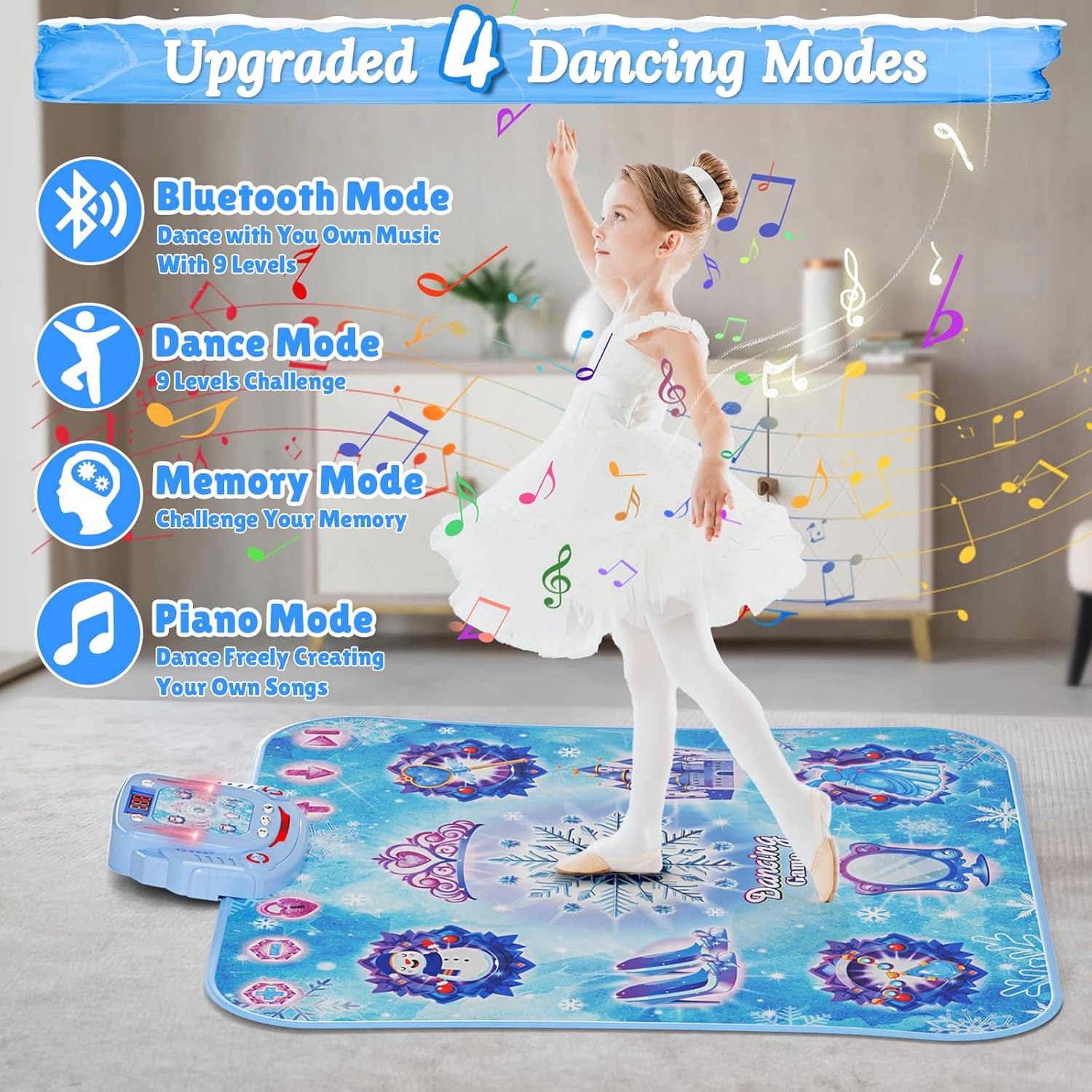 1 tapete de baile inalámbrico  - Kids Education Phone reseña y precio