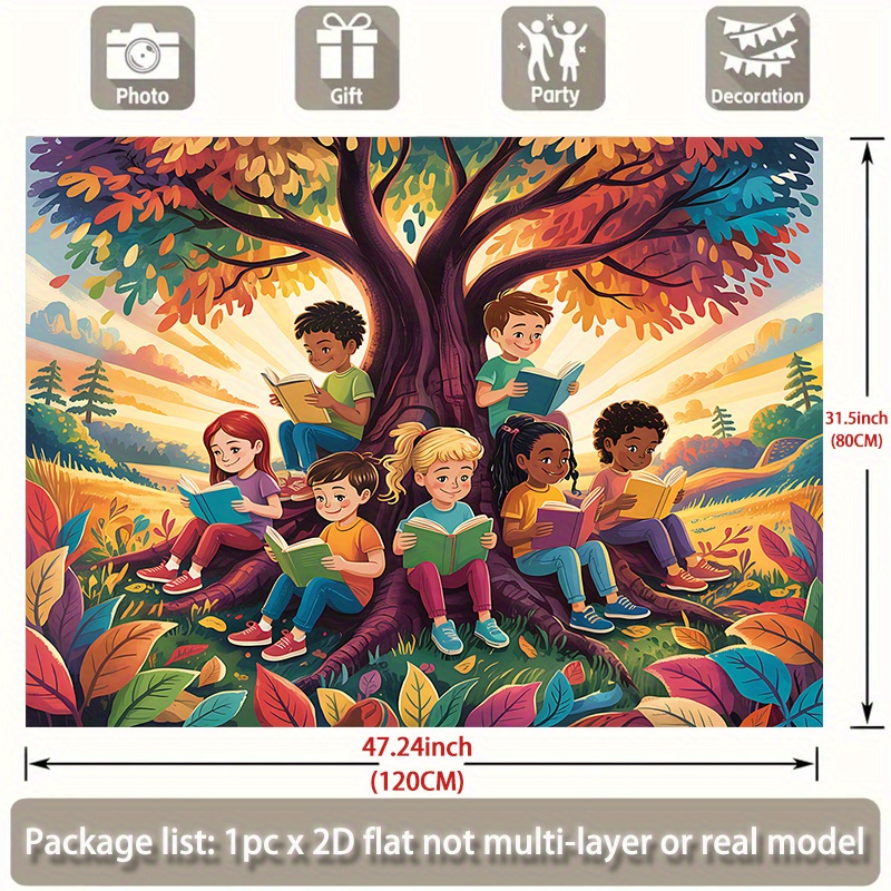 Tapiz Decorativo 2D Plano, Ilu - Kids Education Nursery reseña y precio