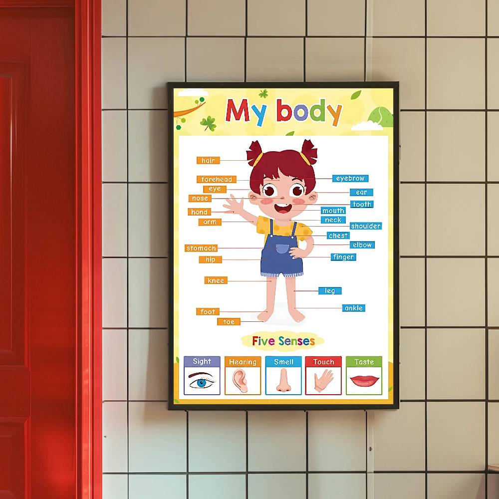 Póster Educativo Colorido para - Kids Education Charts reseña y precio