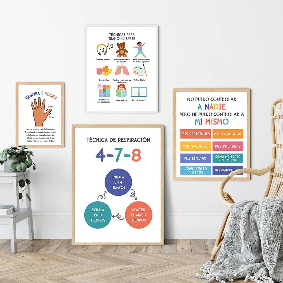 Póster educativo para niños en - Kids Yoga Education reseña y precio