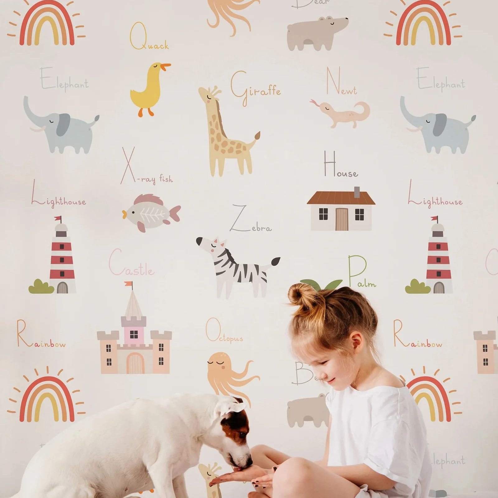 Papel Tapiz Educativo para Niñ - Kids Education Nursery reseña y precio