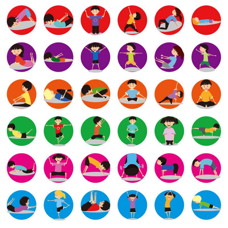 Dados de ejercicio para niños, - Kids Yoga Education reseña y precio