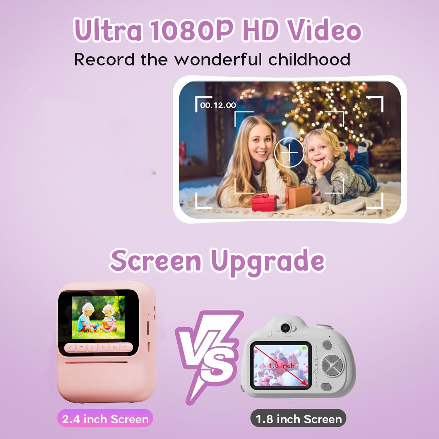 Cámara de impresión instantáne - Kids Education Video reseña y precio