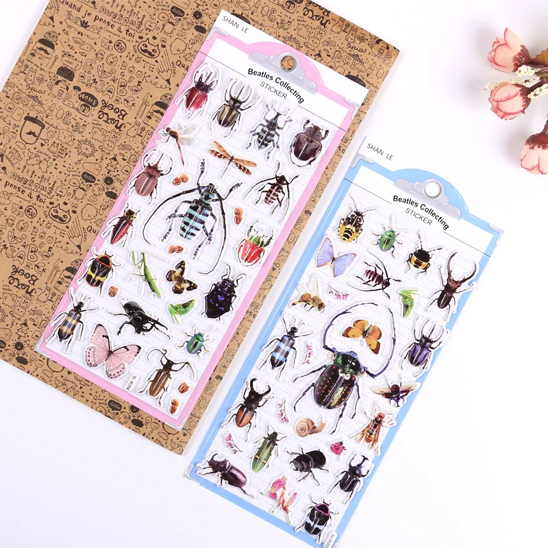 Pegatinas de Insectos 3D Reali - Kids Education Charts reseña y precio