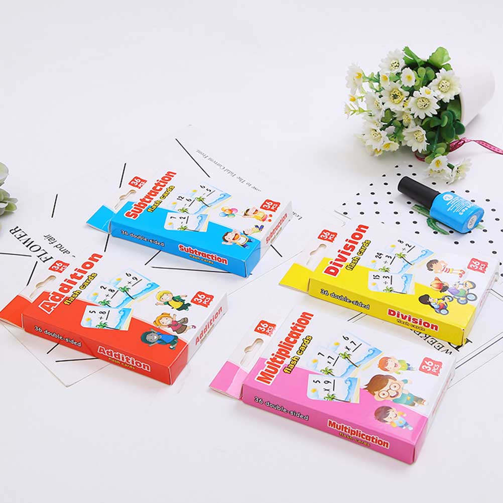 4 cajas de tarjetas de estudio - Kids Early Education reseña y precio