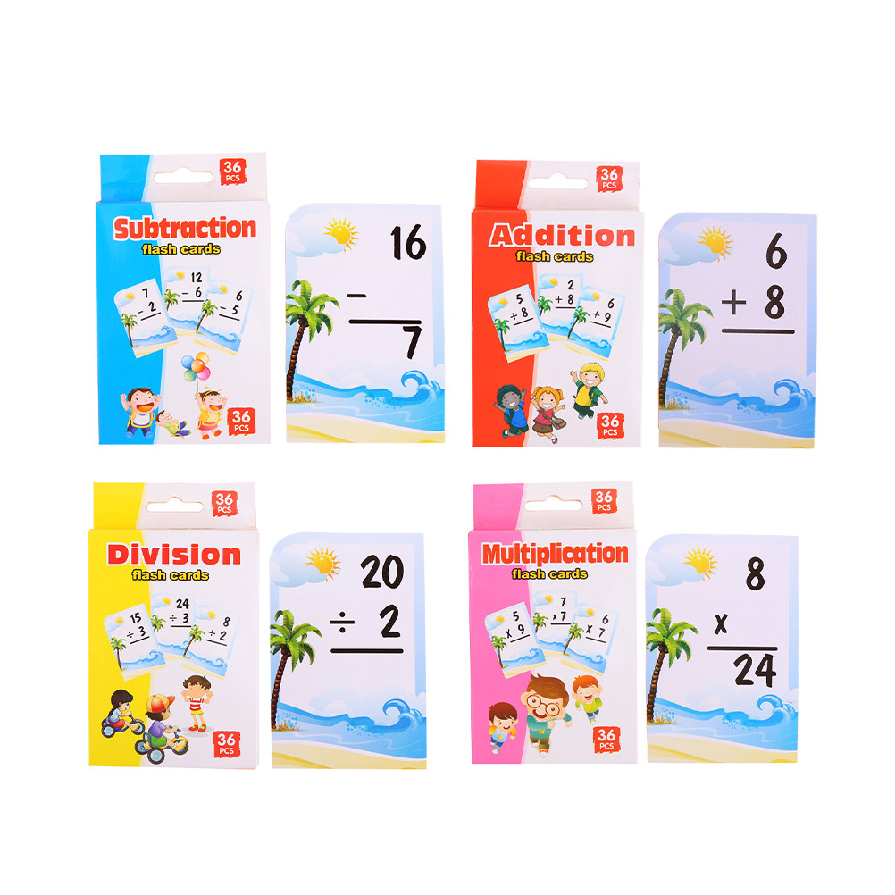 4 cajas de tarjetas de estudio - Kids Early Education reseña y precio