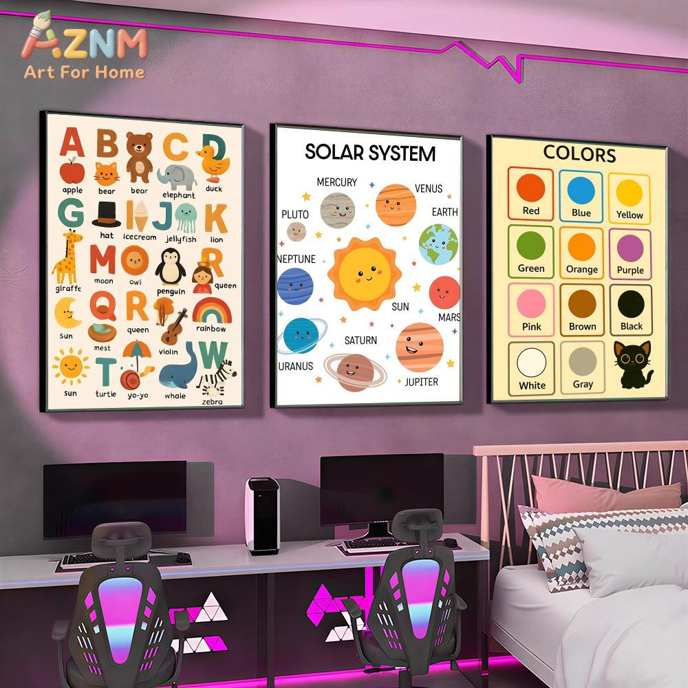 AZNM - Póster educativo de lon - Kids Education Nursery reseña y precio