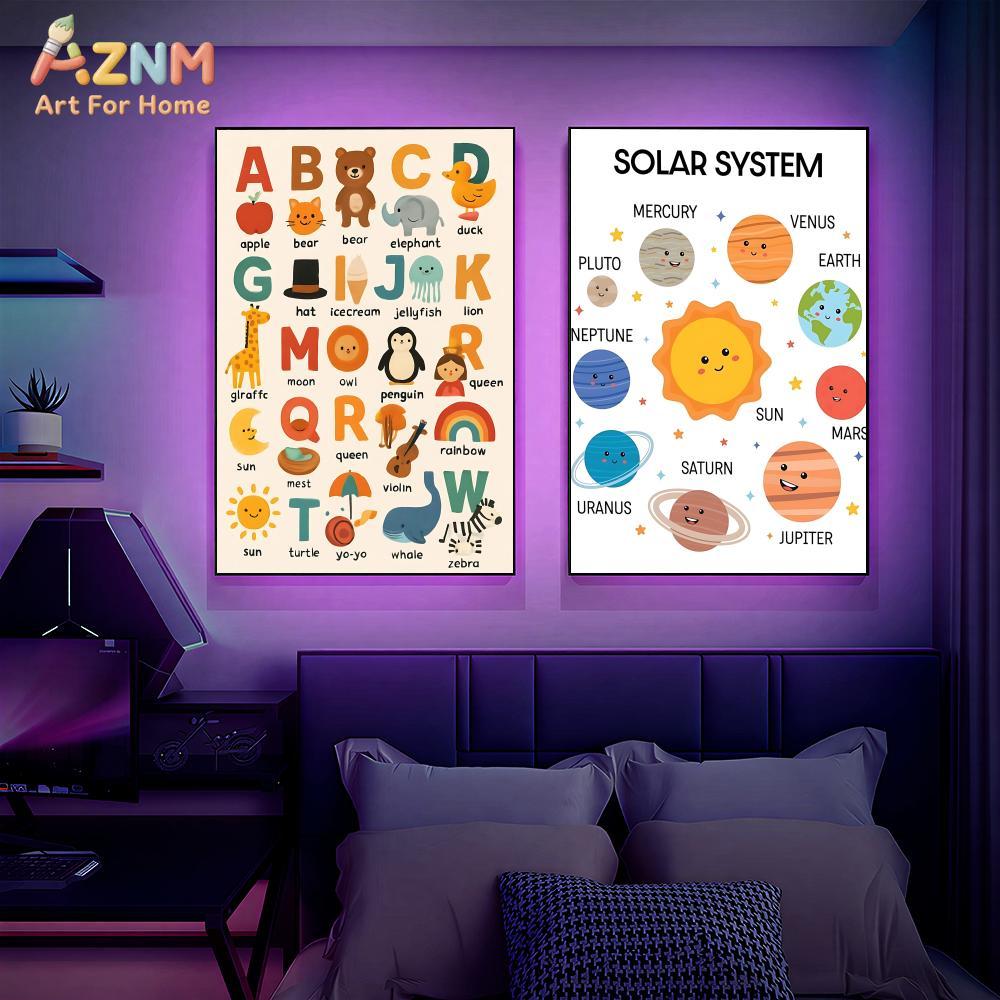 AZNM - Póster educativo de lon - Kids Education Nursery reseña y precio