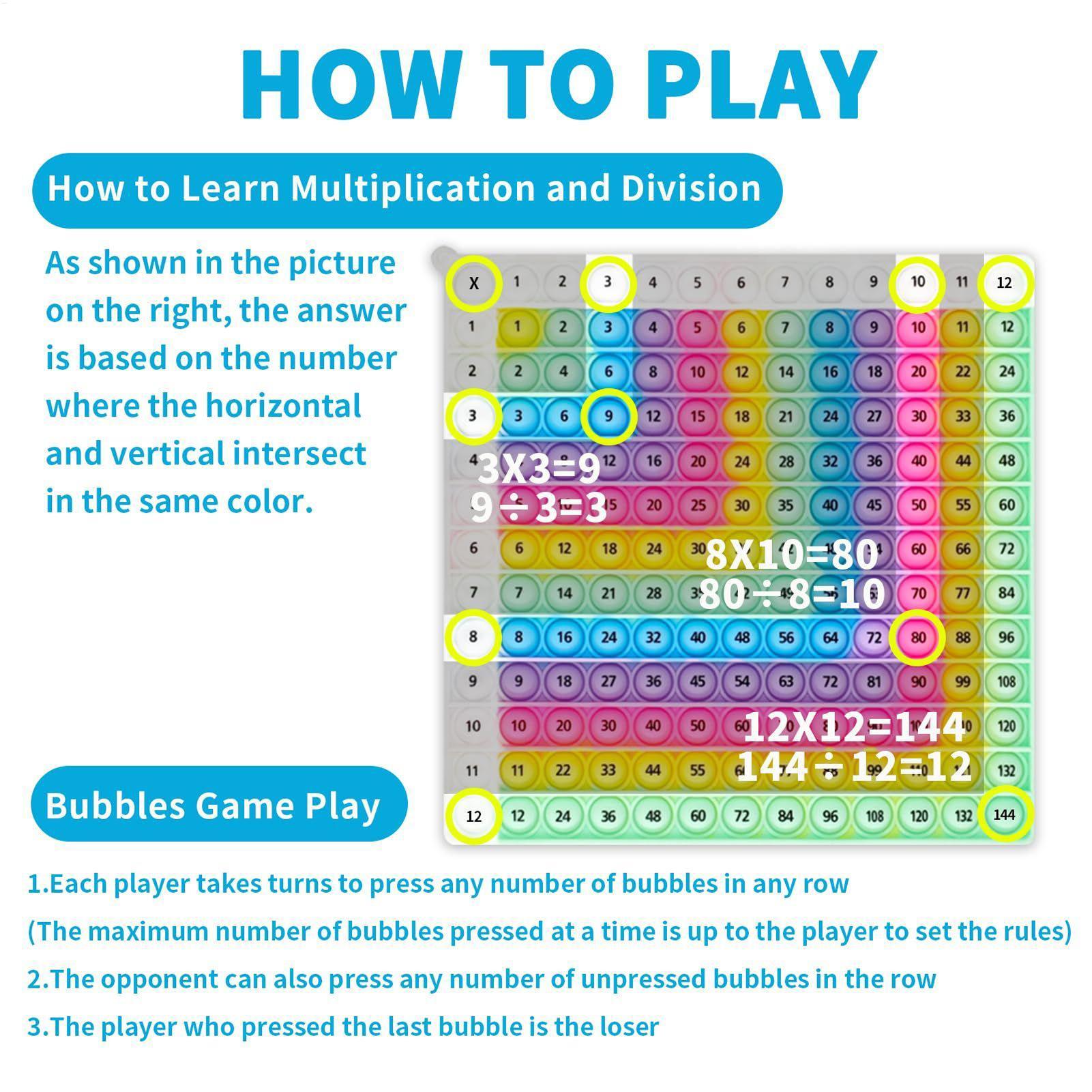 Juego de multiplicación de sil - Kids Education Charts reseña y precio