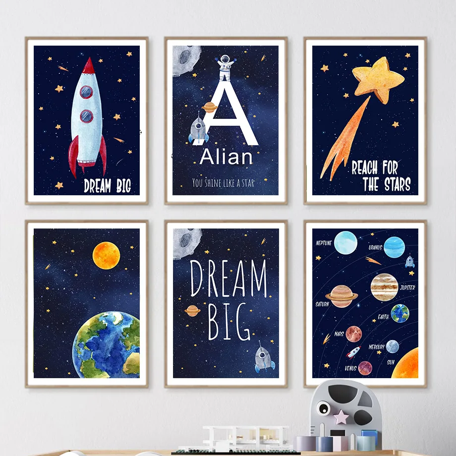 Pintura en lienzo personalizad - Kids Education Nursery reseña y precio