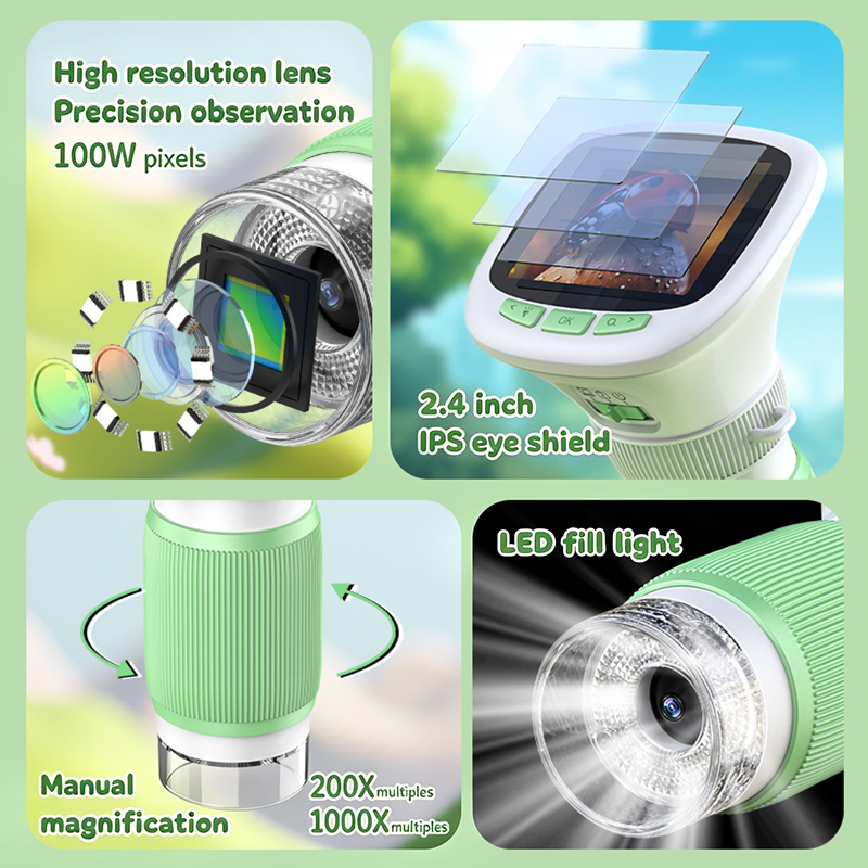 Microscopio Digital Portátil p - Kids Education Video reseña y precio
