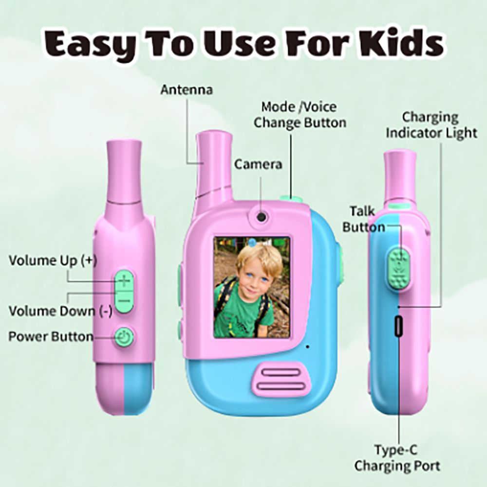 Paquete de 2 Walkie Talkies Re - Kids Education Video reseña y precio