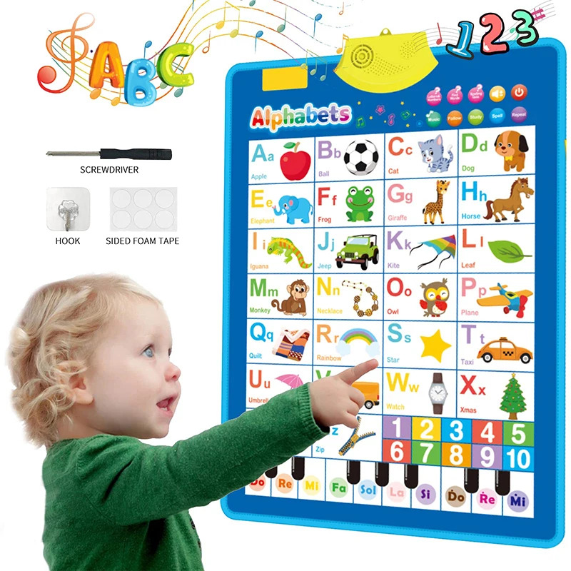 Tabla electrónica de pared del - Kids Education Charts reseña y precio