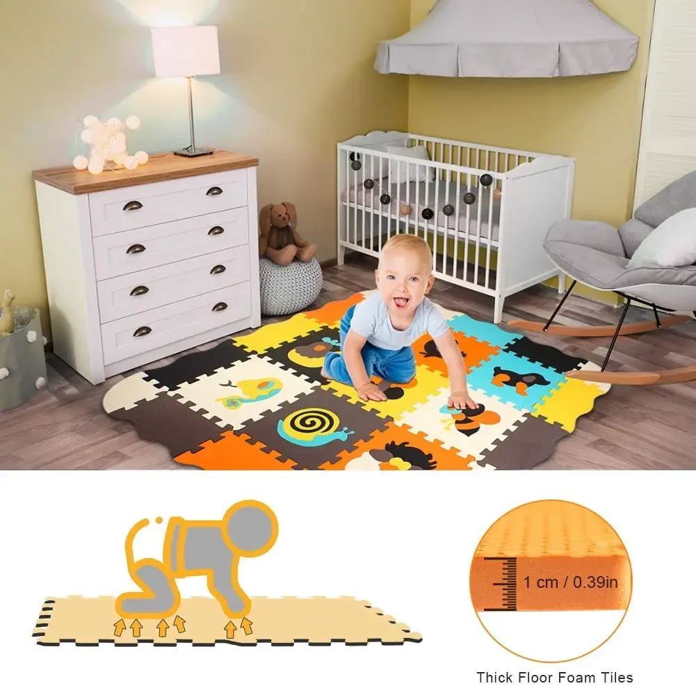 Alfombra de juego con diseño d - Kids Yoga Education reseña y precio